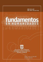 2009 : 20 - Revista Fundamentos en Humanidades - UNSL ...