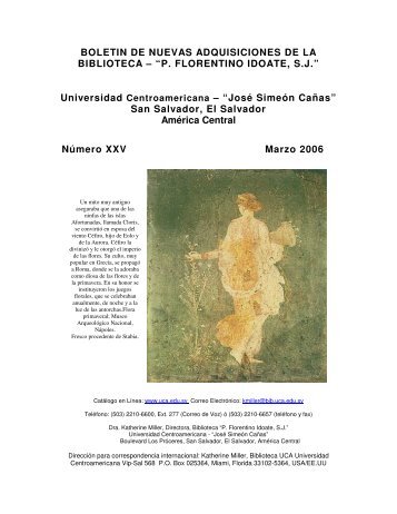 Boletín No. 25, Febrero 2006 [PDF, 644 KB] - Universidad ...