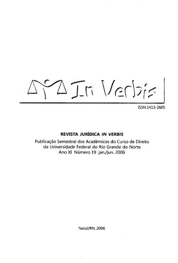 Edição 19 - Revista Jurídica In Verbis