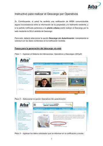 Instructivo para realizar el Descargo por