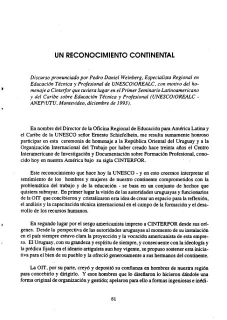 1963-1993: 30 años de Cinterfor - OIT/Cinterfor