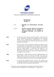 CIRCULAR SB: No. 005 /11 - Superintendencia de Bancos