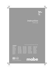 manual de uso y cuidado - Mabe