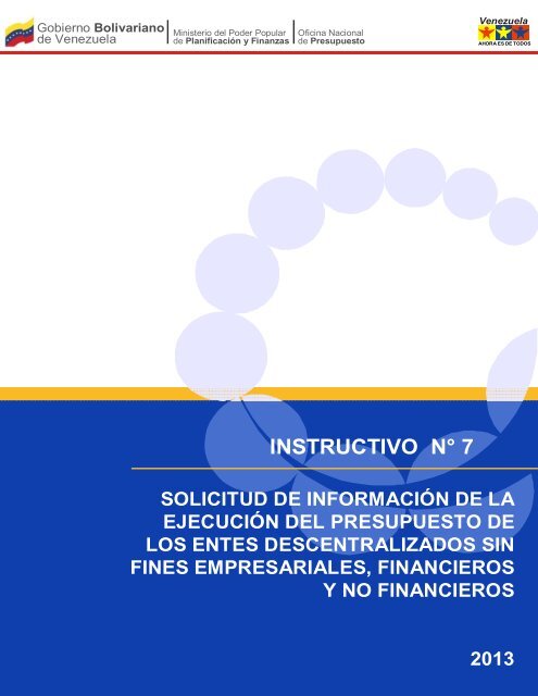 INSTRUCTIVO N° 7 - Oficina Central de Presupuesto