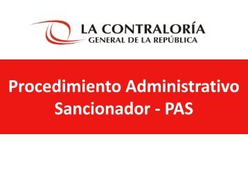 Presentación esquemática. - Contraloría General de la República