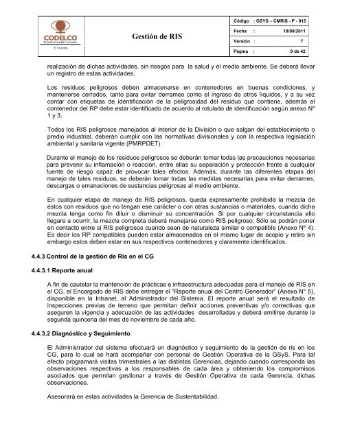 Anexo 5 Instructivos y Protocolos DET - SEA - Servicio de ...