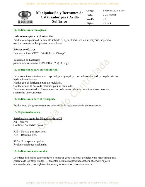 Anexo 5 Instructivos y Protocolos DET - SEA - Servicio de ...