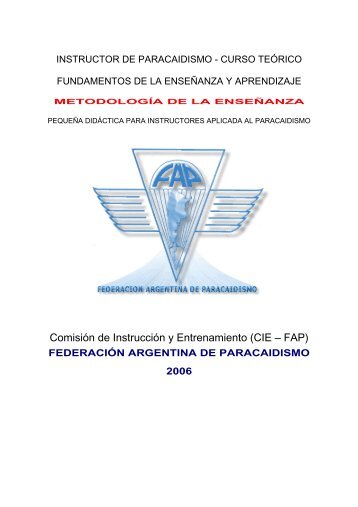 instructor de paracaidismo - curso teorico - Federacion Argentina de ...