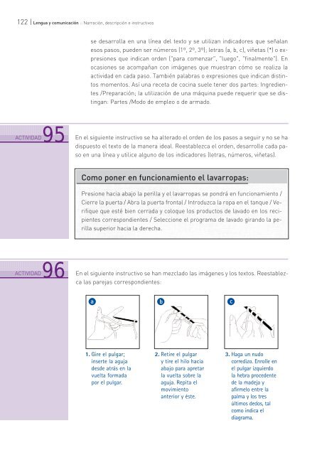 Narración, descripción e instructivos - Educ.ar