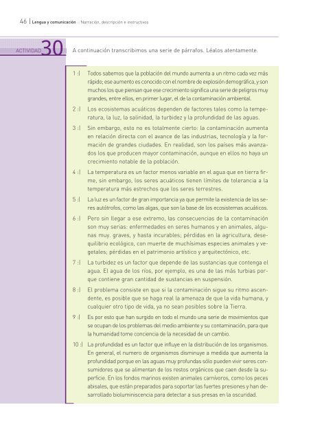 Narración, descripción e instructivos - Educ.ar