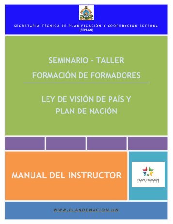 Manual del Instructor Formación de Formadores.pdf - Seplan