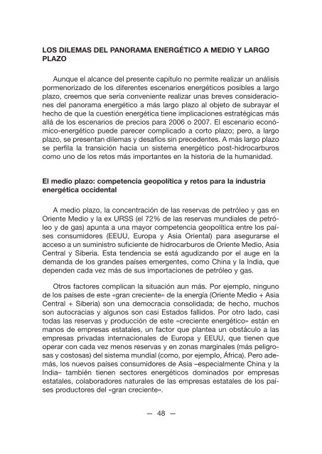 Panorama Estratégico 2005/2006 - Portal de Cultura de Defensa ...