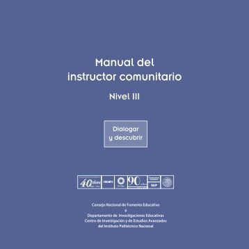 Manual del instructor comunitario. Nivel III - conafe.edu.mx