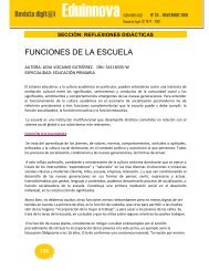 FUNCIONES DE LA ESCUELA - Eduinnova