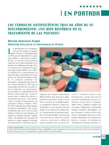 los fármacos antipsicóticos tras 60 años de su descubrimiento