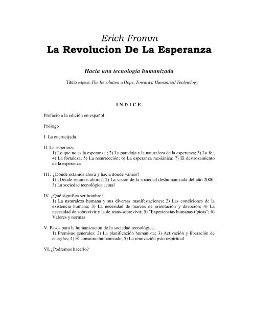 La Revolucion De La Esperanza - gilberto bonilla sánchez