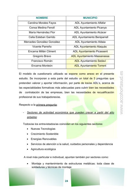 Acceso al estudio - Mancomunitat Intermunicipal de l'Horta Sud