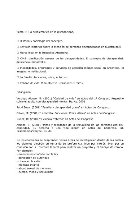 Sociología de la infancia, adolescencia y juventud - Voloschin