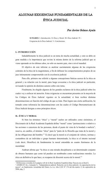 Aporte Académico - Autor:Dr. Javier Solano Ayala - Poder Judicial ...