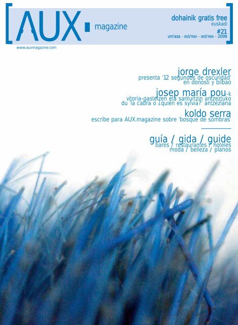 jorge drexler josep maría pou-k koldo serra guía ... - AUX Magazine