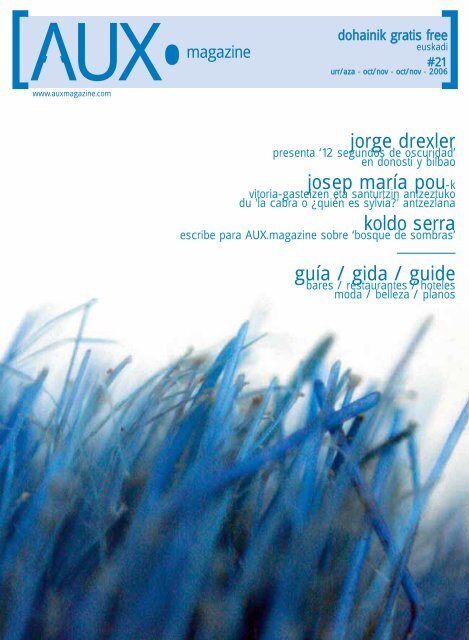 jorge drexler josep maría pou-k koldo serra guía ... - AUX Magazine