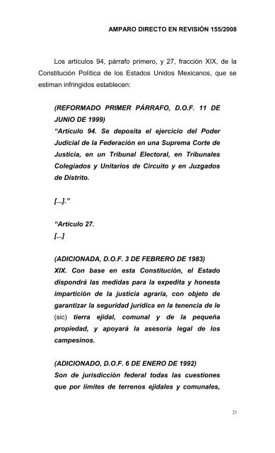 amparo directo en revisión 155/2008 quejoso - SCJN