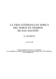 la vida cotidiana en africa del norte en tiempos de san agustín