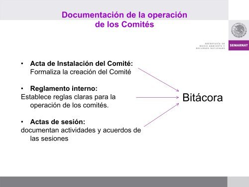 Instalación del Comité. Mtra. Daniela Pedroza Páez - Semarnat