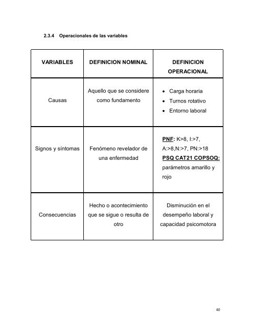 stress laboral en el uniformado de la cte - Repositorio de la ...