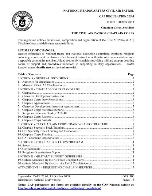 civil air patrol website