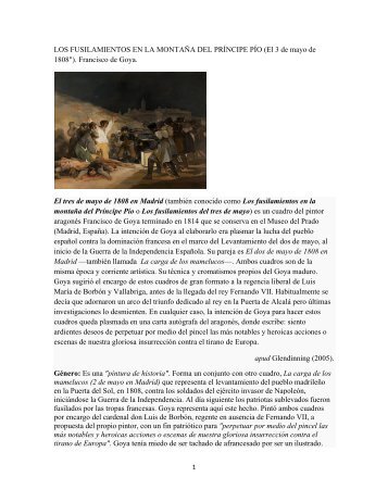 Los fusilamientos en la montaña del Príncipe Pío Goya