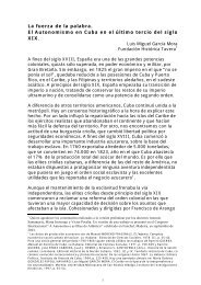 La fuerza de la palabra. El Autonomismo en Cuba en el último tercio ...