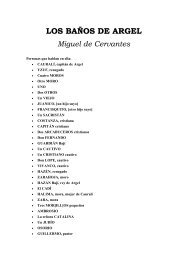 LOS BAÑOS DE ARGEL - Miguel de Cervantes