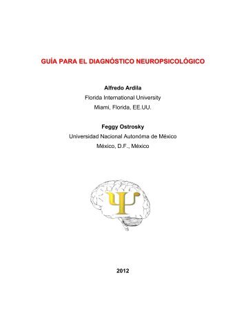 guía para el diagnóstico neuropsicológico - Universidad de ...