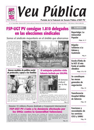 Veu Octubre - Federación Servicios Públicos UGT PV