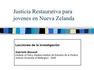 Justicia Restaurativa para jovenes en Nueva Zelanda - Institute for ...