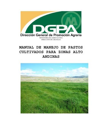 Manual de Pastos y Forrajes - Inicio - Ministerio de Agricultura