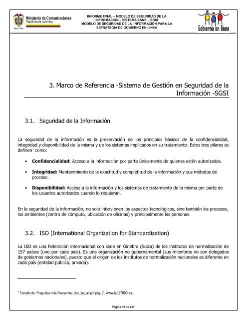 MODELO DE SEGURIDAD - Gobierno en línea.