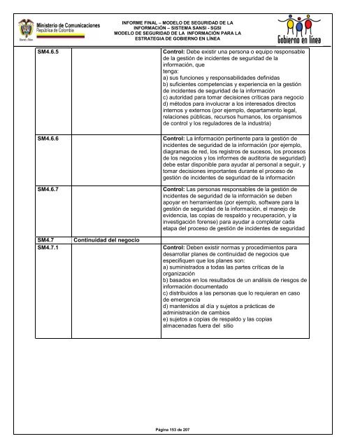 MODELO DE SEGURIDAD - Gobierno en línea.