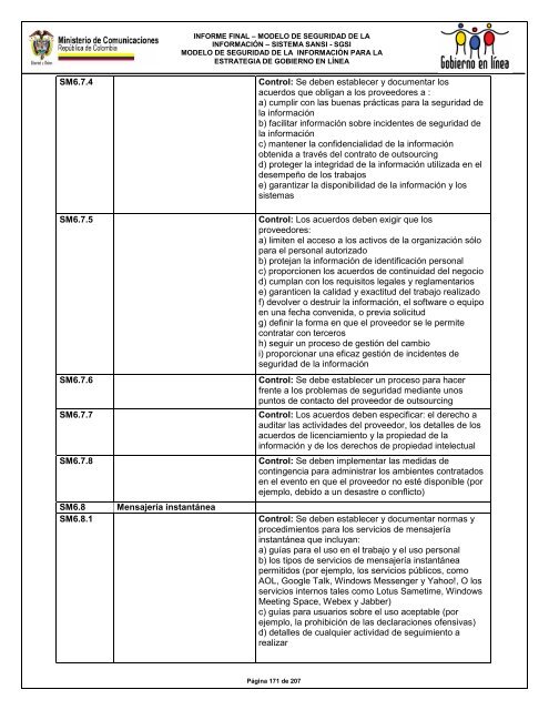 MODELO DE SEGURIDAD - Gobierno en línea.