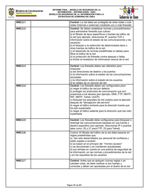 MODELO DE SEGURIDAD - Gobierno en línea.