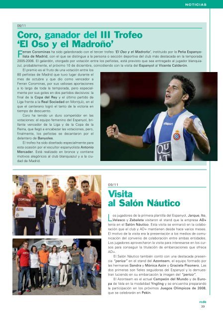 RCD Espanyol de Barcelona SAD Revista Oficial