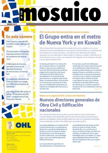 El Grupo entra en el metro de Nueva York y en Kuwait - Ohl