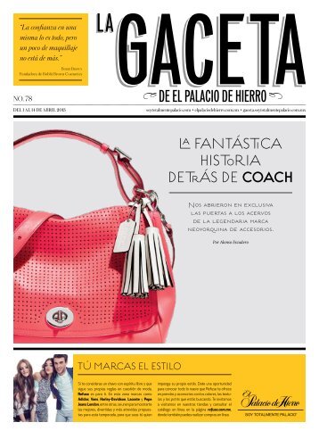 Descarga La Gaceta No. 78 - La Gaceta de El Palacio de Hierro