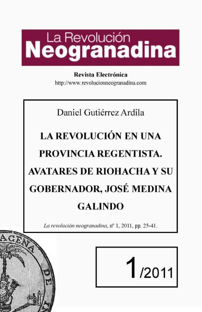 Descargar artículo completo - La Revolución Neogranadina