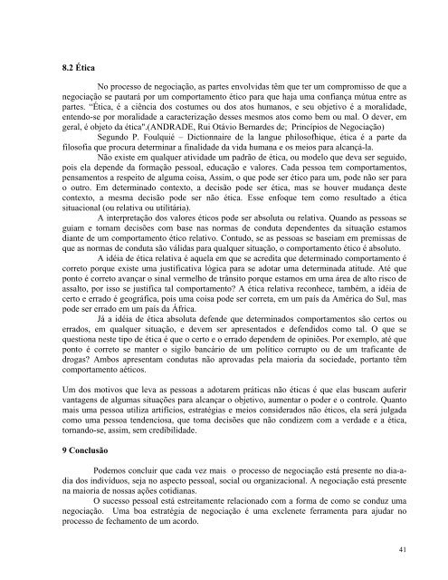 O Processo de Negociação, sua estrutura e importância - aedb