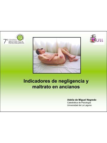 Indicadores de negligencia y maltrato en ancianos - Universidad de ...