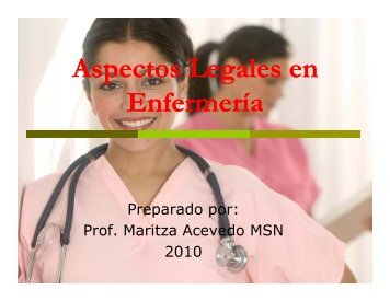 (Microsoft PowerPoint - Aspectos legales en enfermer\355a ...