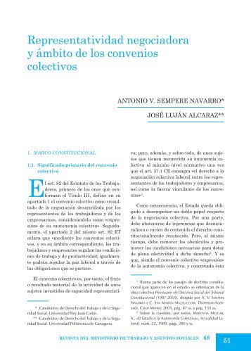 Representatividad negociadora y ámbito de los convenios colectivos