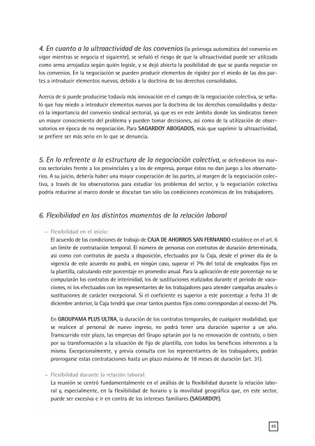 Las mejores prácticas en las medidas de flexibilidad en la ...